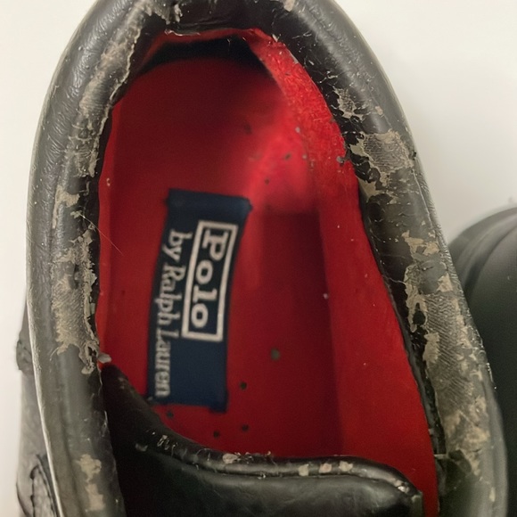 Polo Ralph Lauren Dress Shoes Mens Black Leather Duck Boots Size 10D - Picture 11 of 17